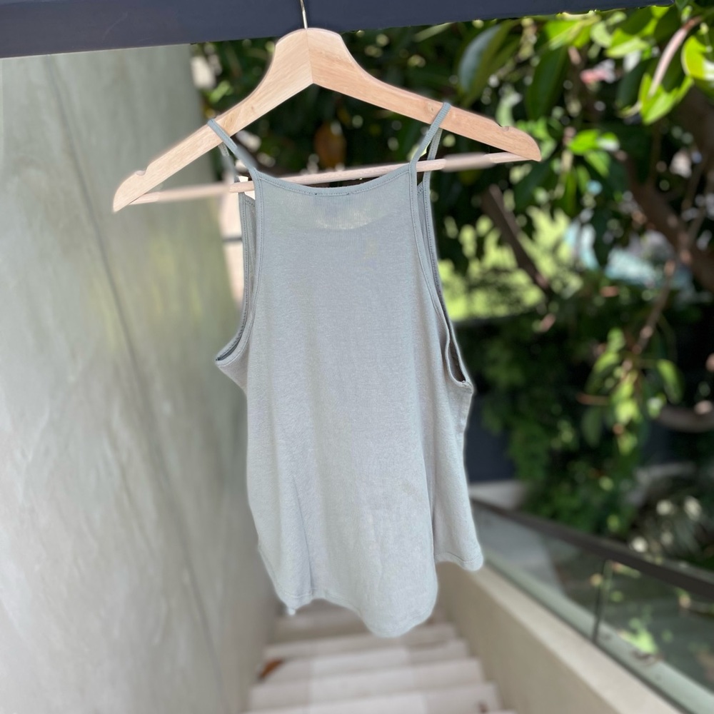 ๐ splendid high neck tank in sage - Picture 8 of 11